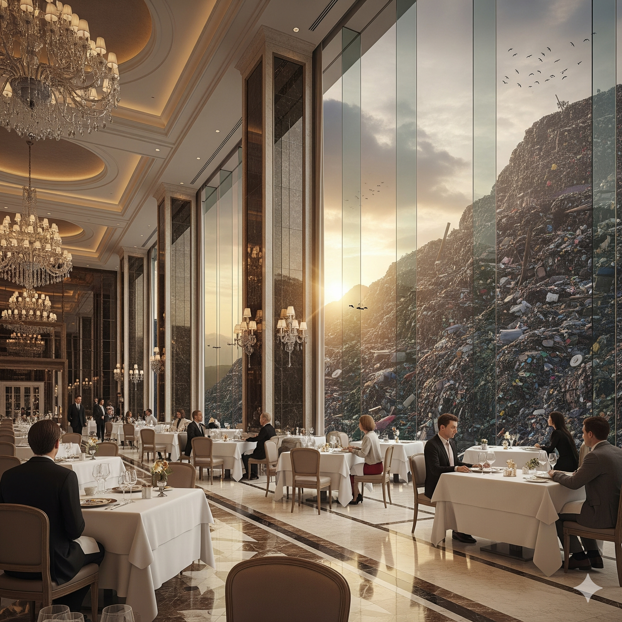 Panoramablick im Restaurant